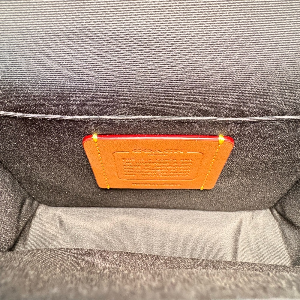 Coach Racer Gunmetal/Charcoal/Black Crossbody Bag - Picture 12 of 15